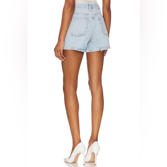 AGOLDE Parker Loose Fit‎ High Rise Vintage Long Denim Shorts in Twister Size 32 - Picture 4 of 16